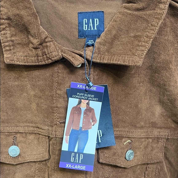 Brand New GAP Ladies Brown Corduroy Jean Jacket - Versatile Wardrobe Staple. - Picture 4 of 5